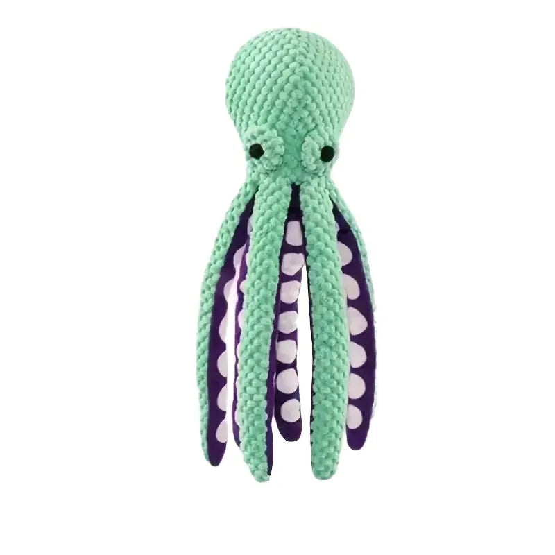 Pet Dog Plush Octopus Toy Interactive Sound Anti-Demolition Home Teeth Grinding Large and Small Dog Relieve Boredom Dog Supplies